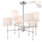Превью фото №1  Люстра LUMION 6589/6C CLASSI LN26 064 хром/белый, металл/текстиль Люстра потолочная E14 6*40W 220V LATTI
