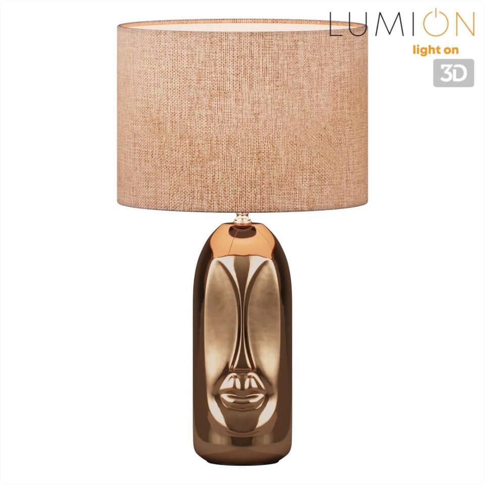 Фото №9  Настольная лампа LUMION 8149/1T MODERNI LN26 474 бронза/бежевый, керамика/текстиль Настольная лампа Е27 1*60W 220V AKIVI