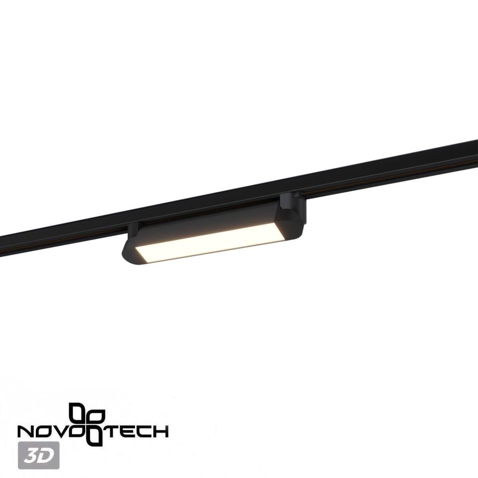 Фото №9  NOVOTECH 359795 PORT NT25 264 черный Светильник однофазный трехжильный трековый с переключ. цв. температуры IP20 LED 12W 180-265V 2700К/3200К/4000К ITER