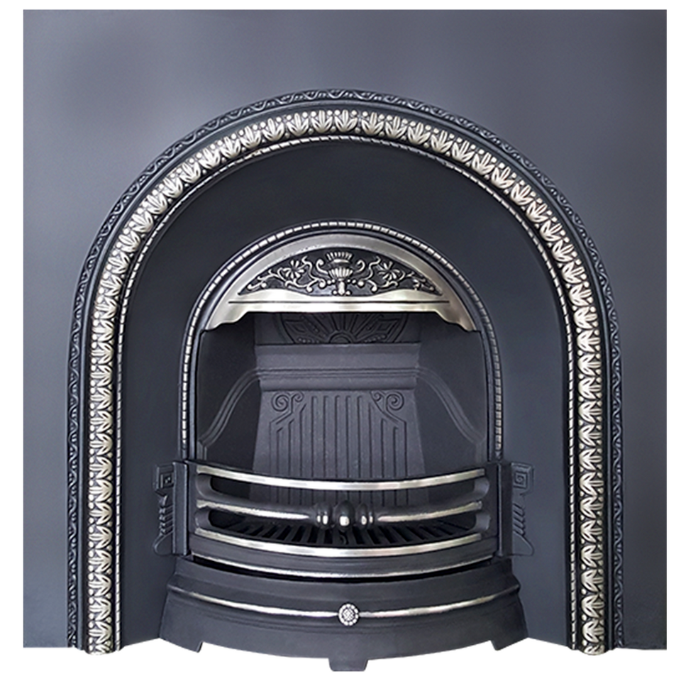 Фото №1  Камин EXEMET Azalea 965x965x180, черный с полировкой элементов