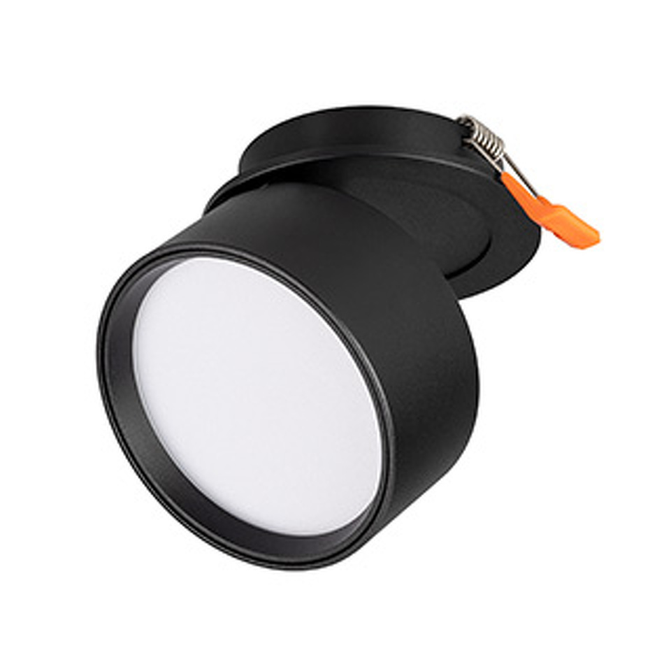 Фото №1  Arlight Светильник LGD-POT-BUILT-R85-12W Day4000 (BK, 100 deg, 230V) ( IP44 Металл, 5 лет)