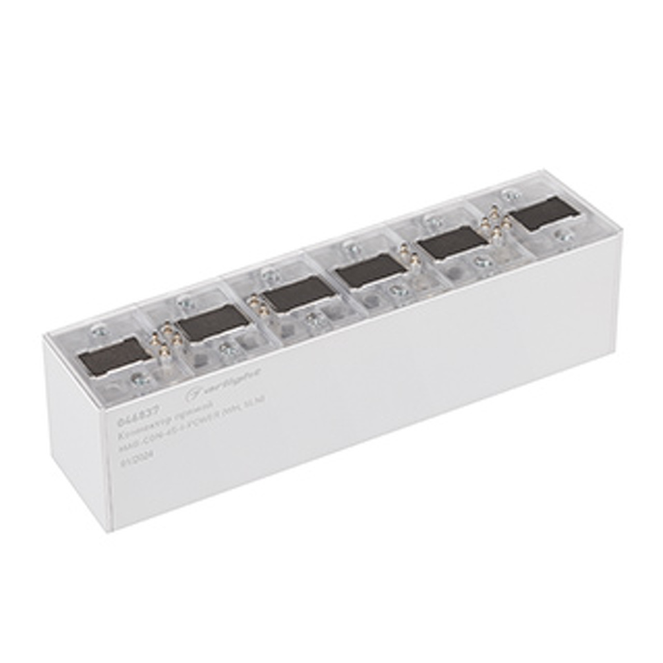 Фото №1  Arlight Коннектор прямой MAG-CON-45-I-POWER (WH, 5LN) ( IP20 Металл, 5 лет)