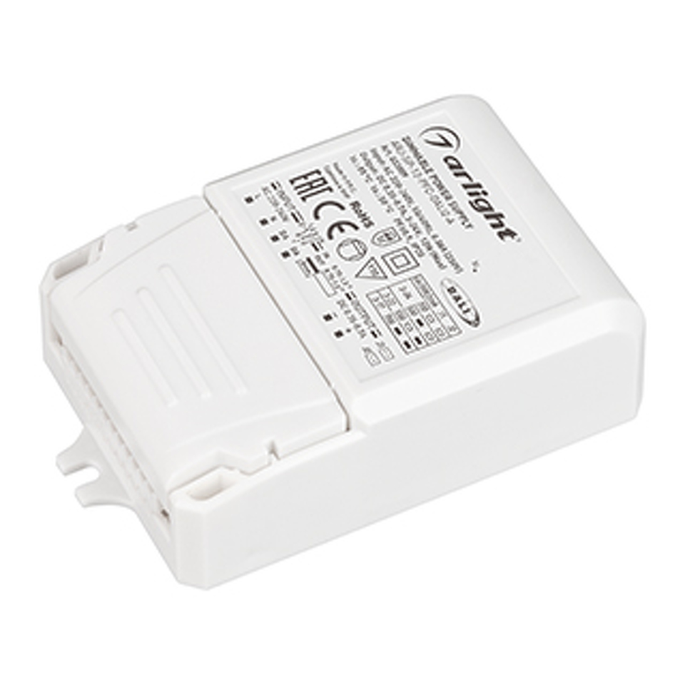 Фото №1  Arlight Блок питания ARJ-SP-12-PFC-DALI2-A (12W, 3-24V, 0.35-0.7A) ( IP20 Пластик, 5 лет)