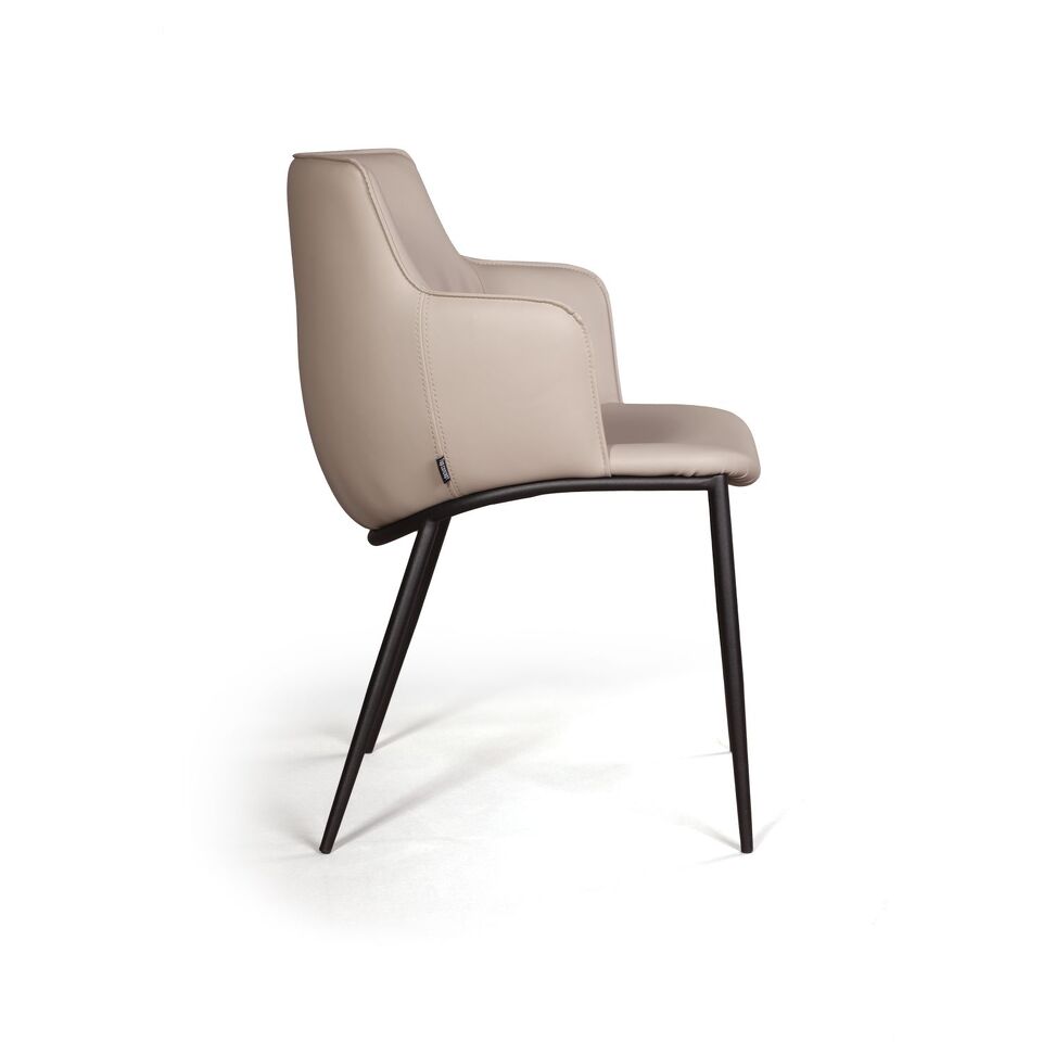 Фото №14  Top concept Стул с подлокотниками София, иск.кожа soft-touch, серый