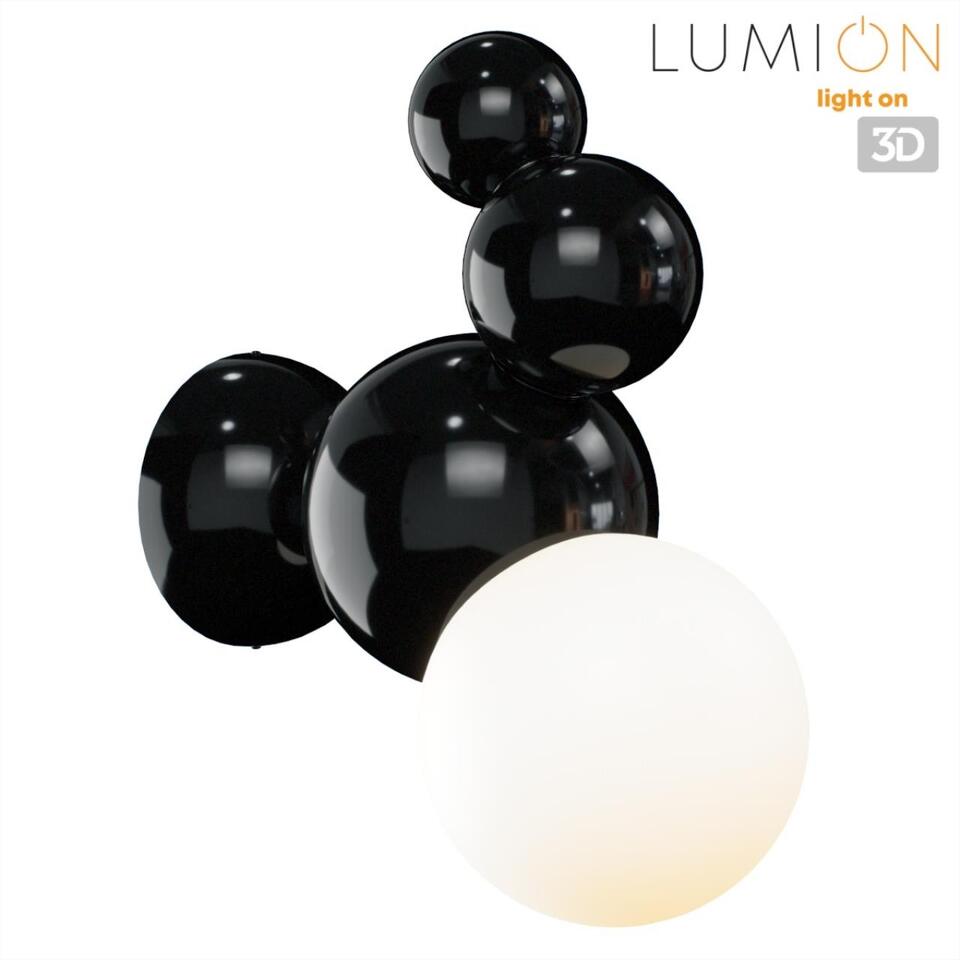 Фото №7  LUMION 6566/1W MODERNI LN26 178 черный/белый матовый/металл/стекло Бра E27 1*40W 220V BLASEN