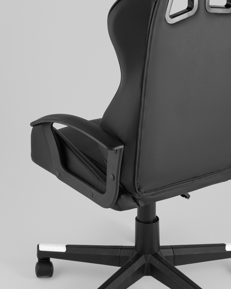 Фото №10  Кресло Кресло спортивное TopChairs Warden черно-белый