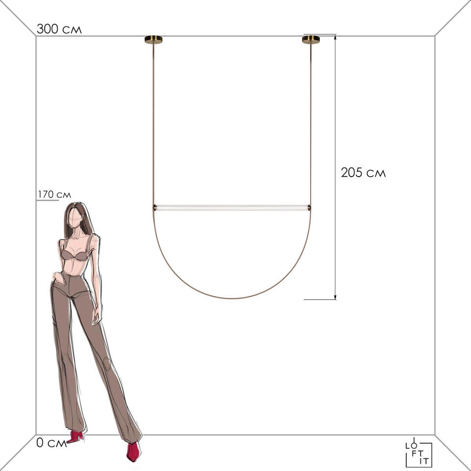 Фото №9  Подвесной светильник 10221/2050 Подвесной светильник LOFT IT Liana