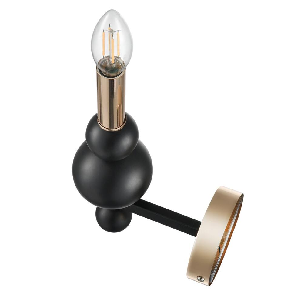Фото №10  LUMION 8106/1W MODERNI LN26 130 черный/золото, металл Бра E14 1*40W 220V NANA
