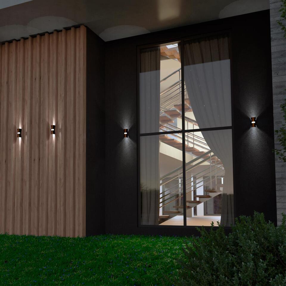 Фото №6  NOVOTECH 358936 STREET NT22 730 черный/золото Светильник ландшафтный светодиодный IP54 LED 4000К 12W 85-265V CALLE