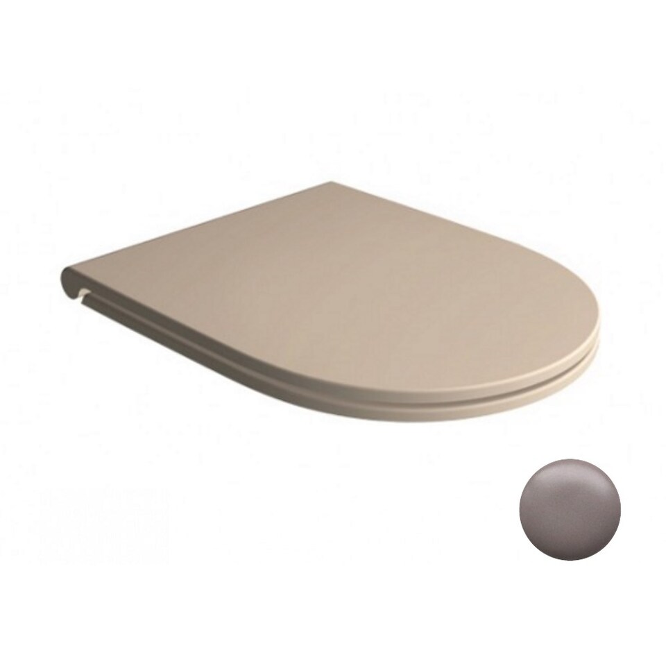 Фото №1  41113 Althea Cover Slim тонкое сиденье и крышка с плавным закрыванием  Матовый corda Plus-Ton®