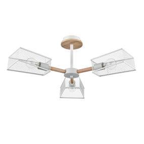 Фото LUMION 8246/3C COUNTY LN25 000 белый, металл/дерево Люстра потолочная Е27 3*60W 220V IRMA