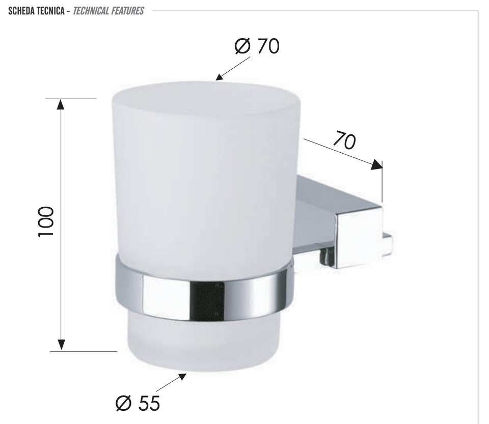 Фото №2  Стакан Remer SQ SQ15CR