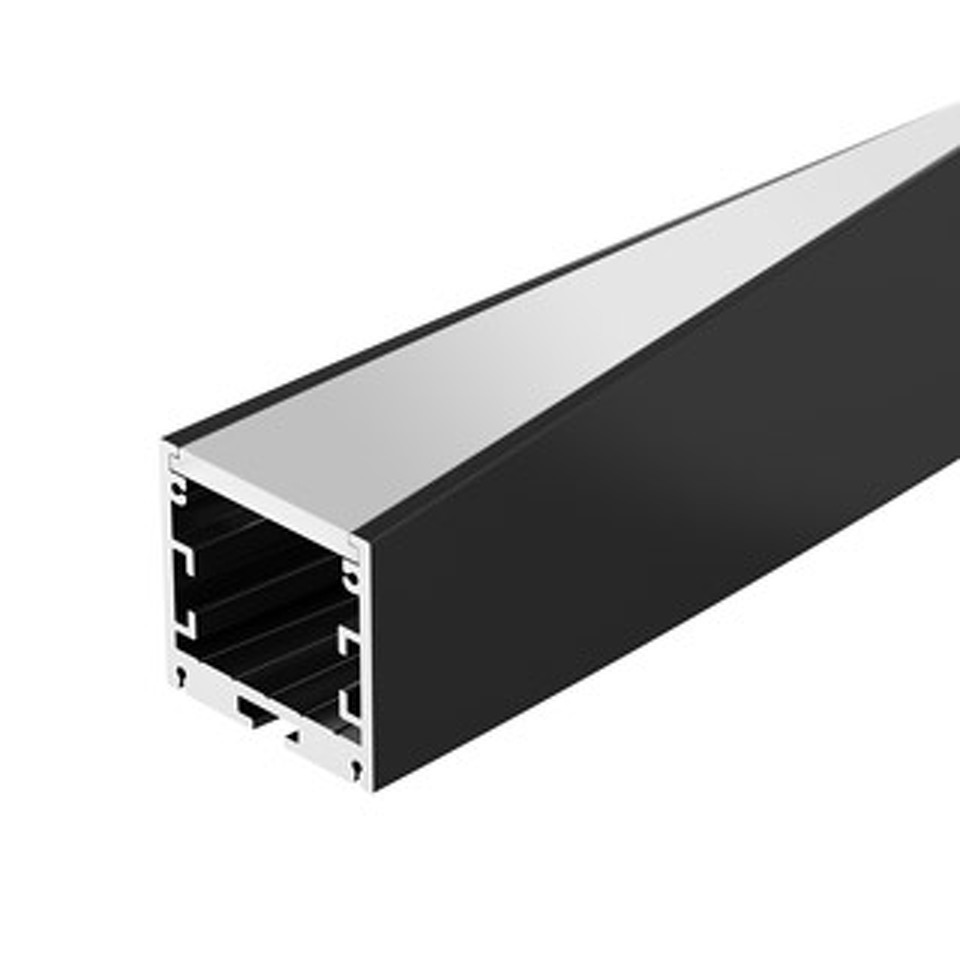 Фото №1  Arlight Профиль SL-ARC-3535-TWIST90L-400 BLACK ( Алюминий)
