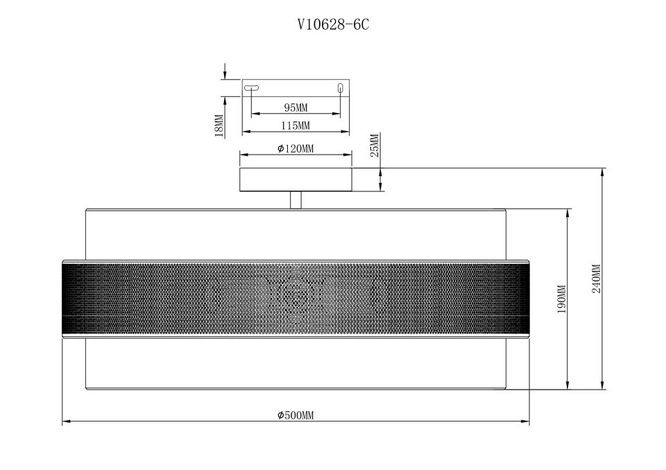 Фото №7  Подвесной светильник Светильник потолочный Moderli V10628-6C Gela