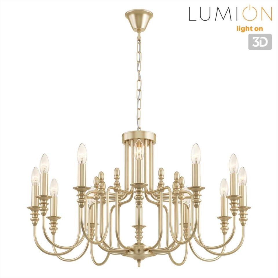 Фото №7  Люстра LUMION 8318/12 CLASSI LN26 076 шампань/металл Люстра E14 12*40W 220V SUANA