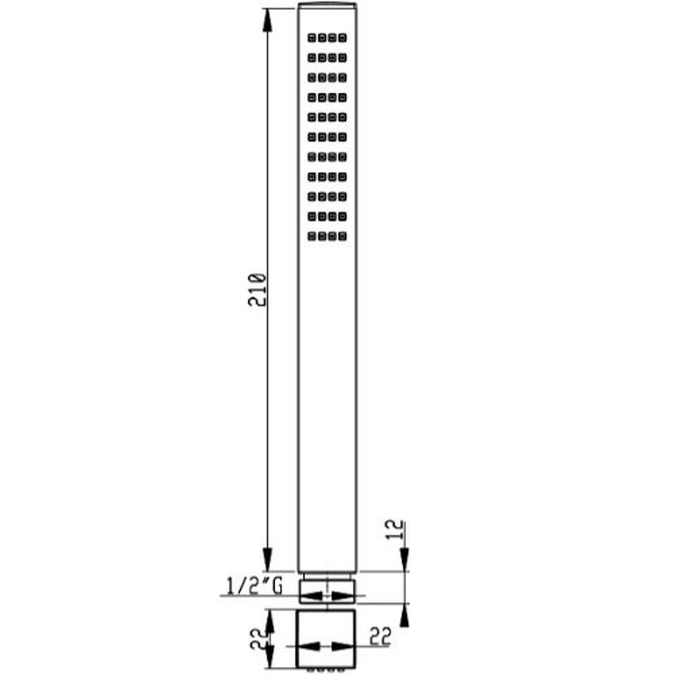 Фото №2  DC002AXX AQUAelite душевая лейка из латуни Матовый белый, HRP 43/04Q
