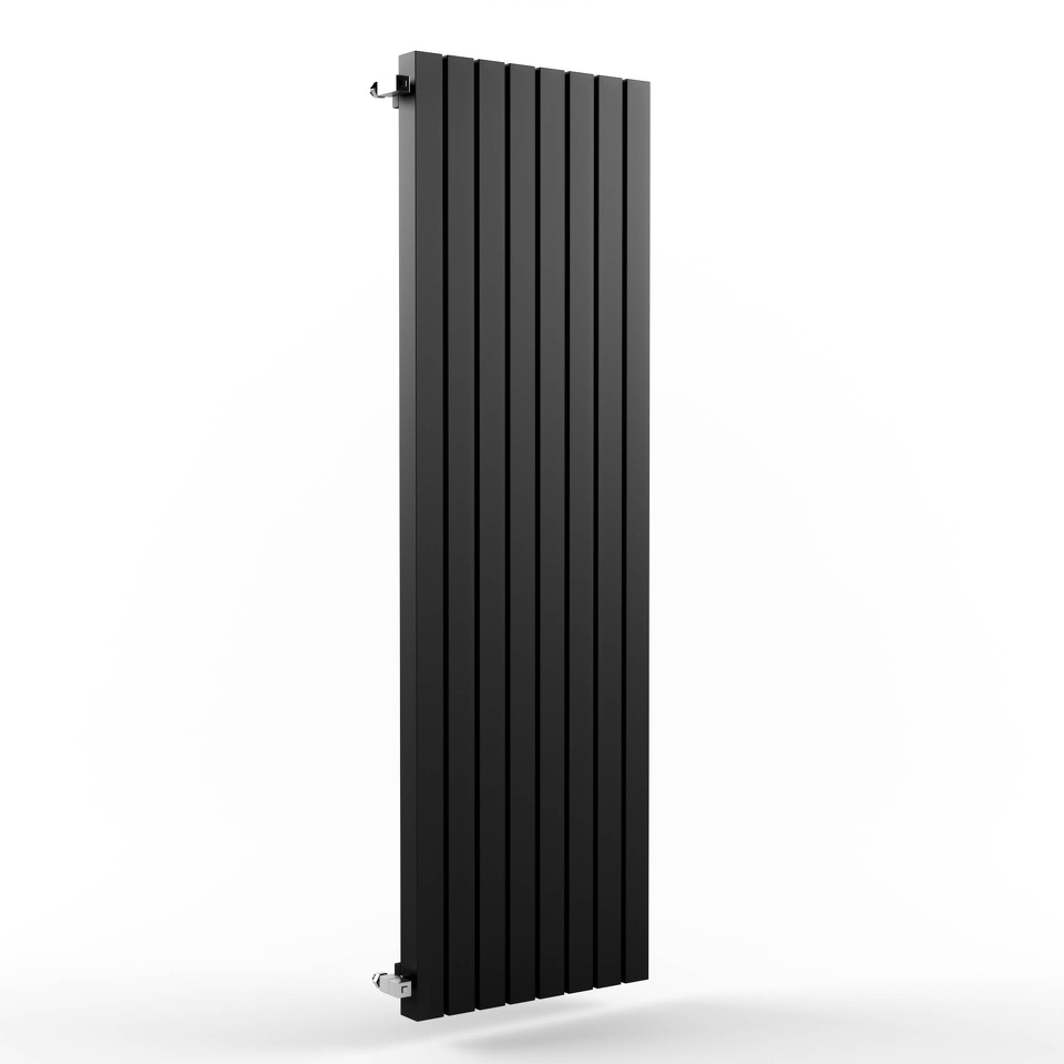 Фото №3  Радиатор Warmmet Power 60V длина 1250 мм секций 6 цвет черный тип подключения: нижнее левое