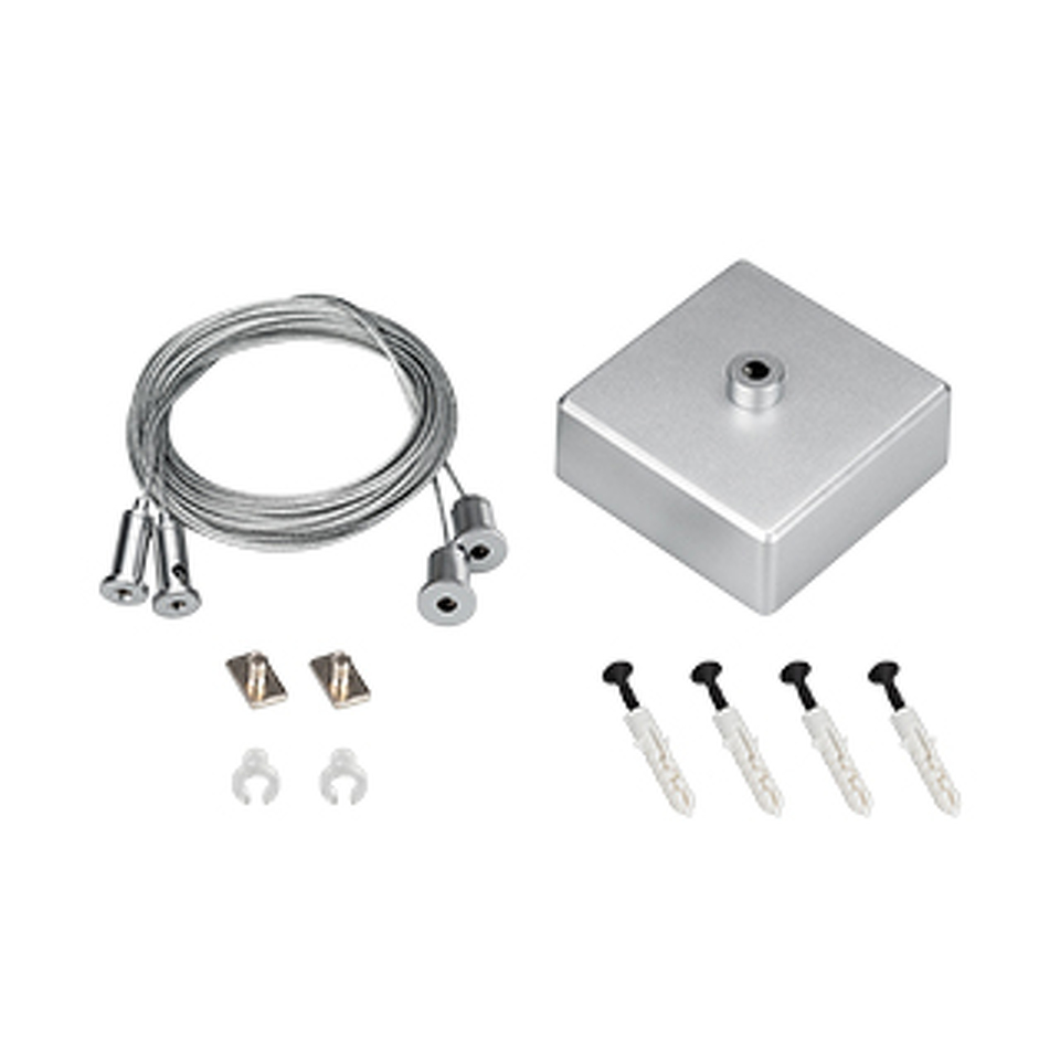 Фото №1  Arlight Подвес ARL-2x4m Set (Silver box, Pad 9x2mm) ( Металл)
