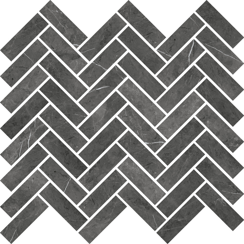 Фото №1  Мозаика ABK Мозаика SENSI MOS CHEVRON PIETRA GREY 30X30
