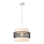 Превью фото №6  Подвесной светильник LUMION 8002/1A MODERNI LN25 000 белый, черный металл/металл, текстиль Подвес Е27 60W 220V ANIMAISA