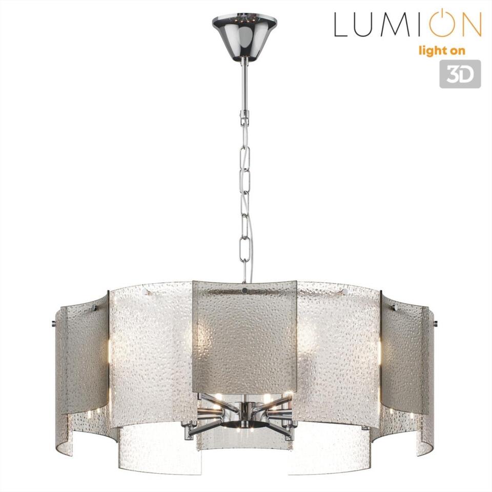Фото №8  Люстра LUMION 6594/8 MODERNI LN26 204 хром/тонированное стекло, металл/стекло Люстра подвесная E14 8*40W 220V DANDY