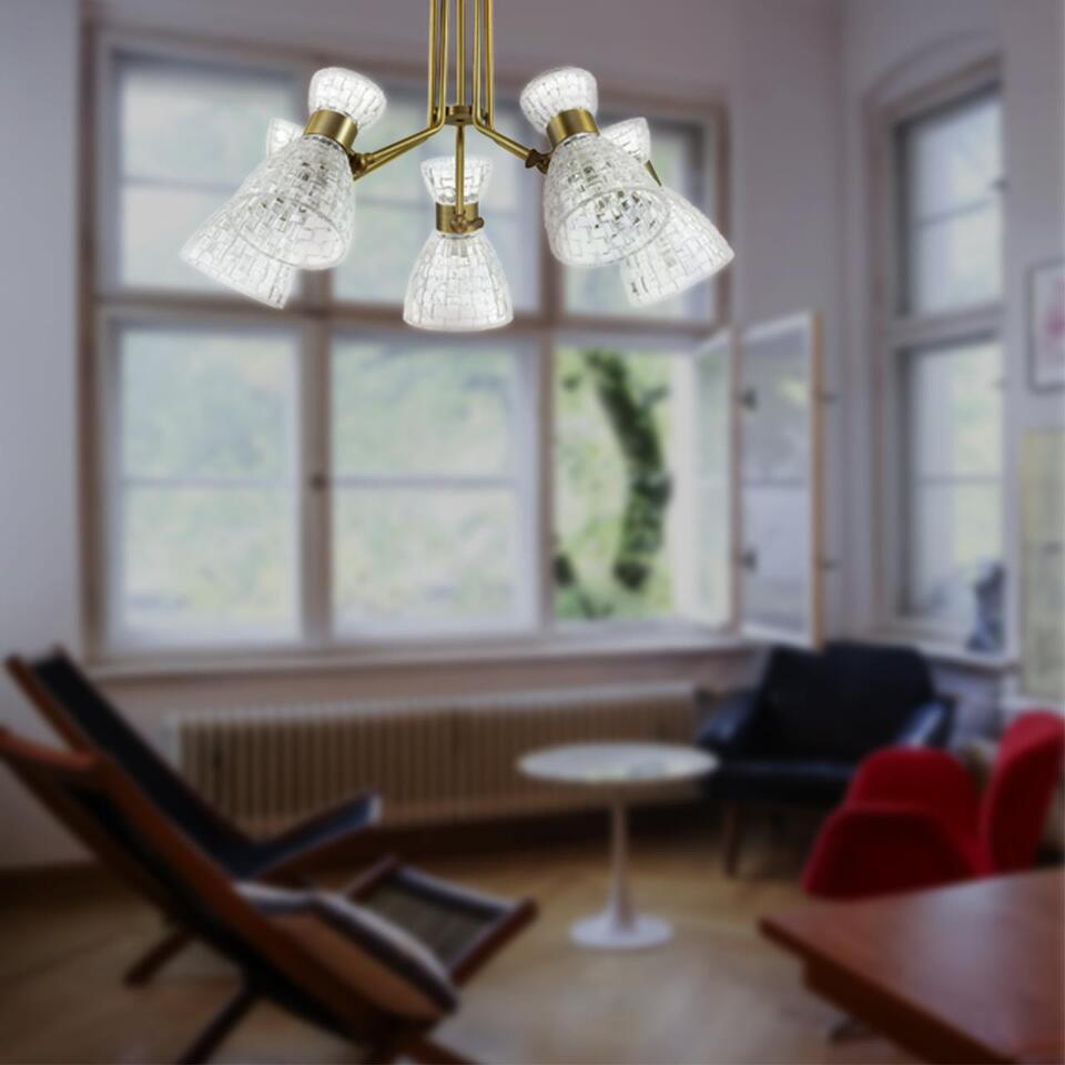 Фото №4  Люстра LUMION 3704/5C COMFI LN26 110 античная бронза Люстра потолочная E14 5*40W 220V JACKIE