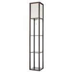 Превью фото №1  Торшер LUMION 8090/1F COMFI LN26 460 кофейный/белый, дерево/текстиль Торшер Е27 1*60W 220V PRACTIC