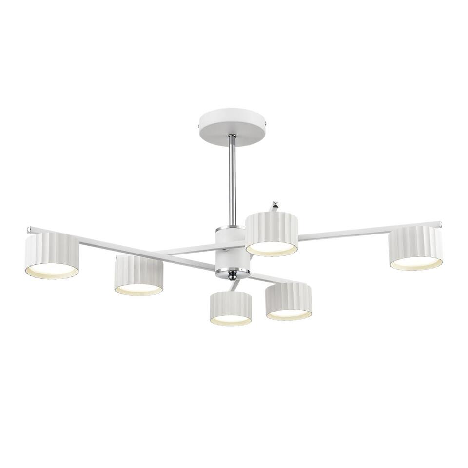 Фото №11  Люстра LUMION 8241/6C COMFI LN26 244 белый/хром, металл Люстра потолочная LED GX53 6*7W 220V KARINA