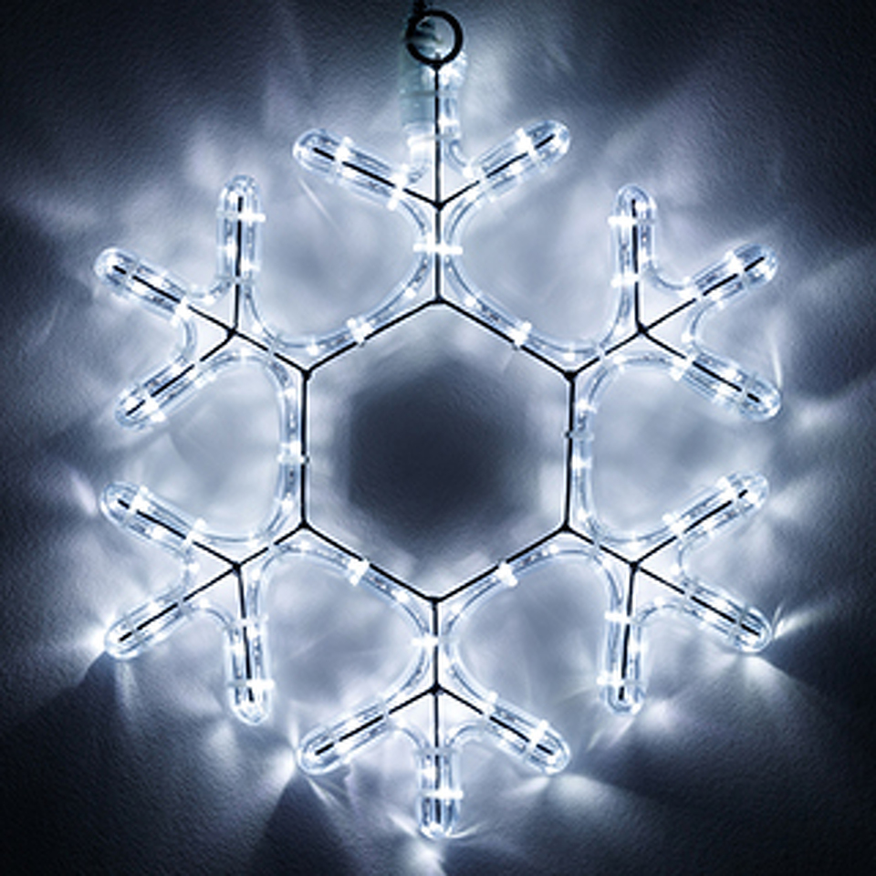 Фото №1  Ardecoled Фигура светодиодная ARD-SNOWFLAKE-M7-450x375-108LED White (230V, 6.5W) ( IP65)