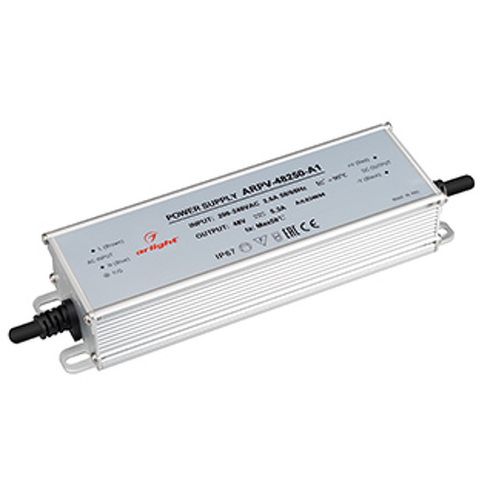 Фото №1  Arlight Блок питания ARPV-48250-A1 (48V, 5.3A, 254W) ( IP67 Металл, 3 года)