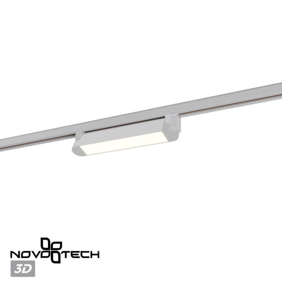 Фото №9  NOVOTECH 359797 PORT NT25 264 белый Светильник однофазный трехжильный трековый с переключ. цв. температуры IP20 LED 12W 180-265V 2700К/3200К/4000К ITER