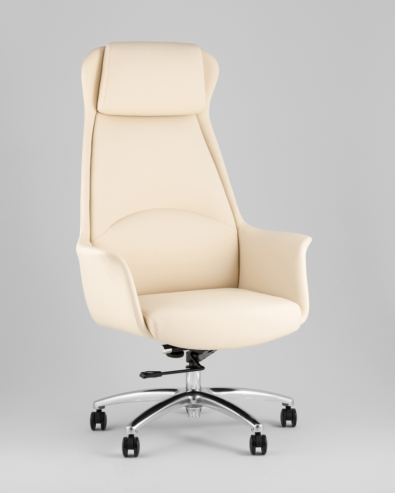 Фото №10  Кресло Кресло руководителя TopChairs Viking NEW бежевое