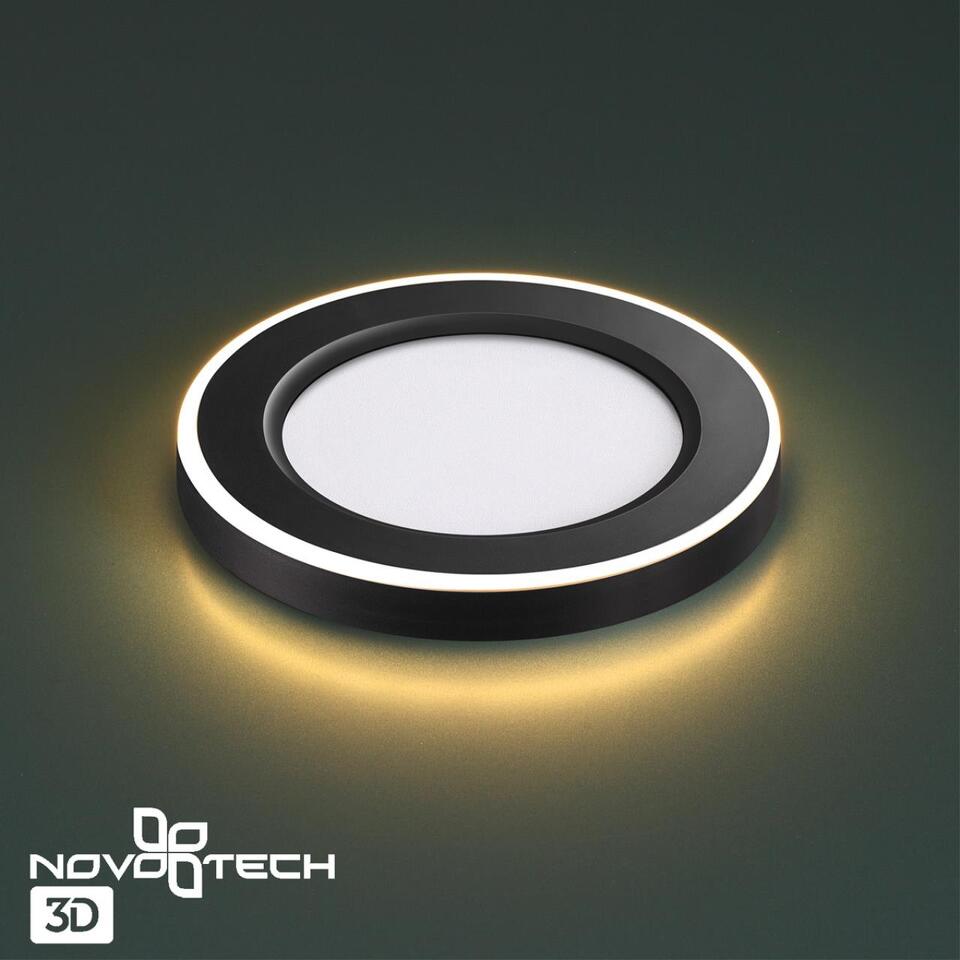 Фото №8  NOVOTECH 359019 SPOT NT23 499 черный Светильник встраиваемый светодиодный (три сценария работы) IP20 LED 3000К 6W+3W 100-265V 630Лм SPAN