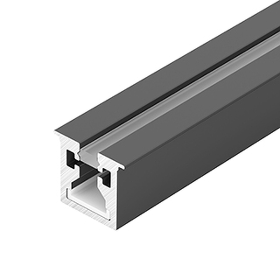 Фото №1  Arlight Профиль с экраном SL-MINI-3-H10-F12-2000 IRON GREY ( Алюминий+пластик)