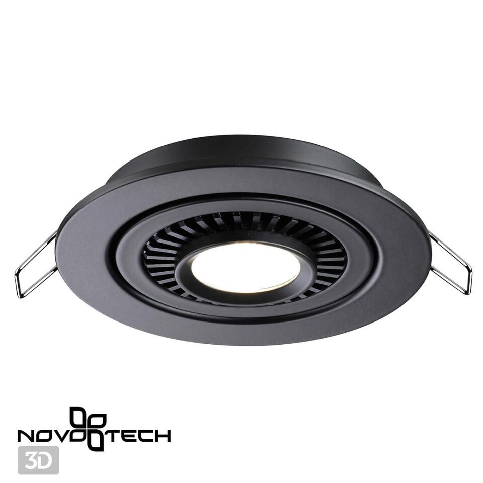 Фото №8  NOVOTECH 358816 SPOT NT21 466 черный Светильник встраиваемый светодиодный IP20 LED 9W 770Лм 4000K 220V GESSO