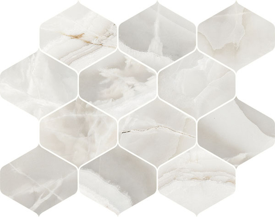 Фото №1  Мозаика CERDOMUS Мозаика JADE OPALE DECORO NINFA 27,7X35