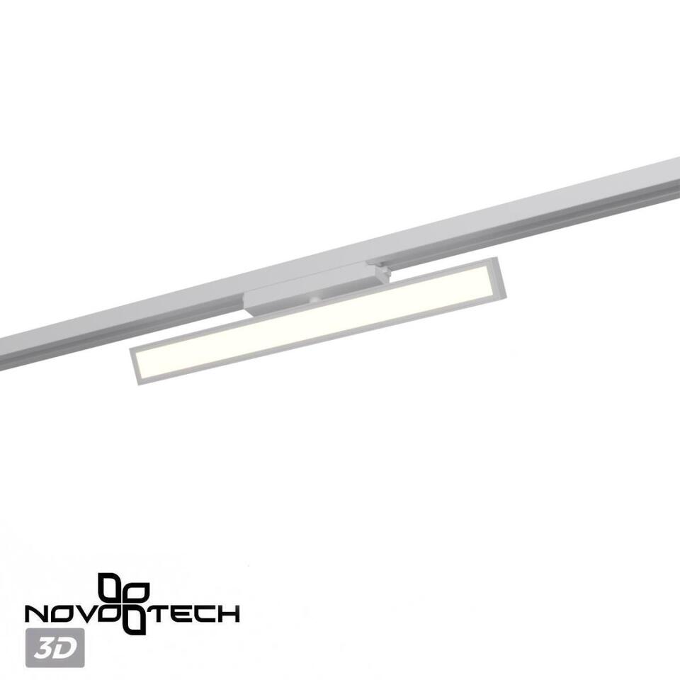 Фото №7  NOVOTECH 359776 PORT NT25 242 белый Светильник однофазный двухжильный трековый с переключ. цв. температуры IP20 LED 24W 180-265V 2700К/3200К/4000К STRATUS