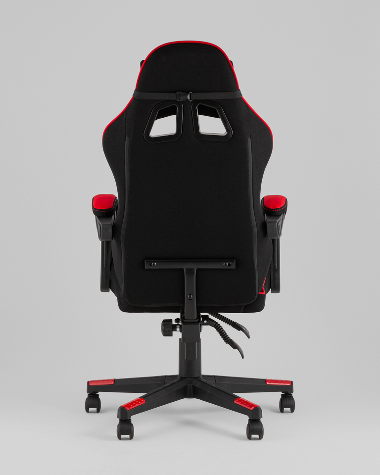 Фото №10  Кресло Кресло спортивное TopChairs Shadow ткань черно-красный
