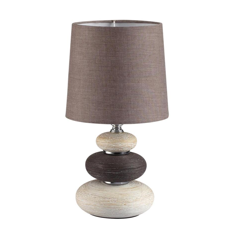 Фото №7  Настольная лампа LUMION 8126/1T COMFI LN26 510 коричневый/бежевый/белый, керамика/текстиль Настольная лампа Е14 1*40W 220V LATZA