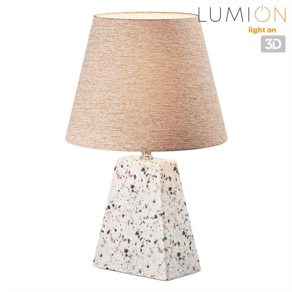 Фото №8  Настольная лампа LUMION 8142/1T MODERNI LN26 507 бежевый/коричневый, керамика/текстиль Настольная лампа Е27 1*60W 220V TERAZIO