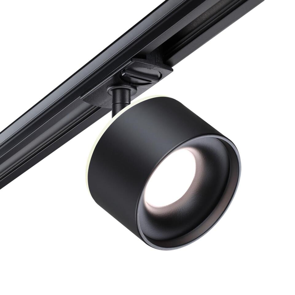 Фото №9  NOVOTECH 358974 PORT NT22 222 черный Светильник трековый однофазный трехжильный с переключ. цв. температуры IP20 LED 3000К\4000К\6000К 12W вниз + 3W вверх 110-