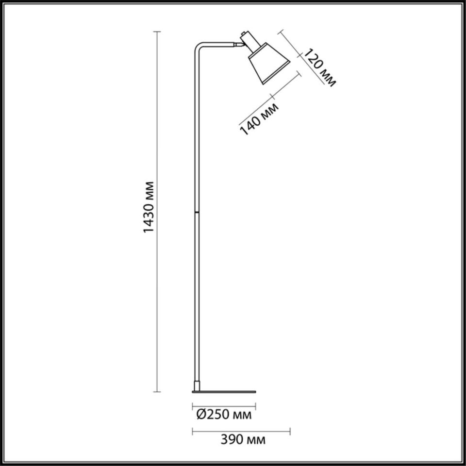 Фото №4  Торшер LUMION 3638/1F MODERNI LN26 216 черный Торшер E14 40W 220V MARCUS