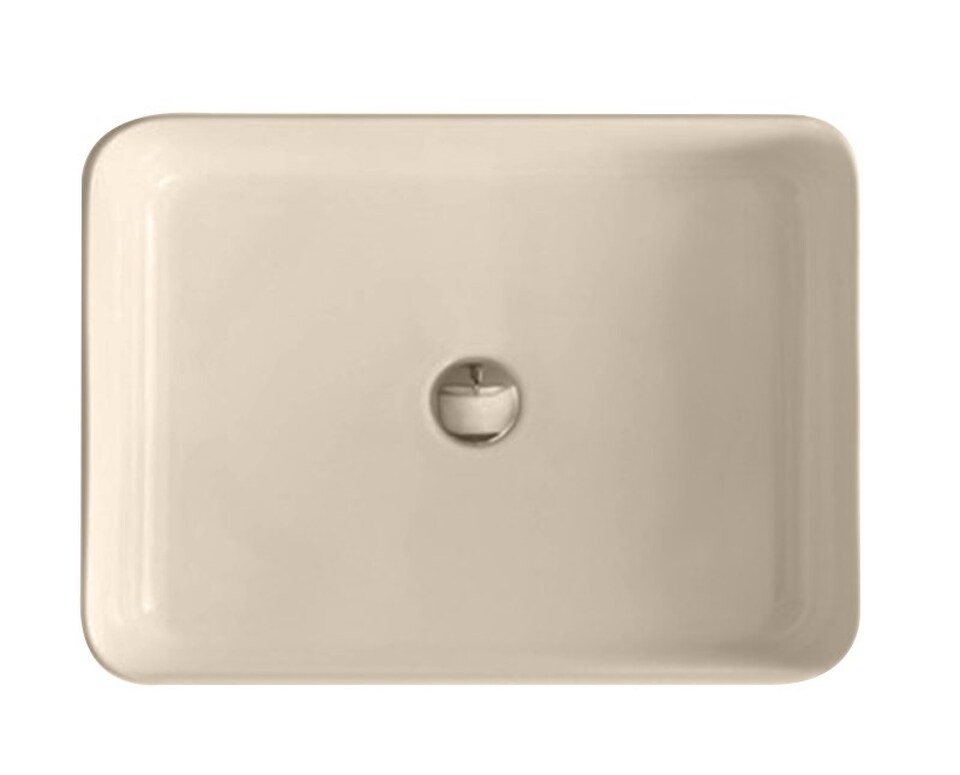 Фото №8  Раковина 40884 / PUP Althea UP раковина накладная 55x40  Матовый бежевый Plus-Ton®