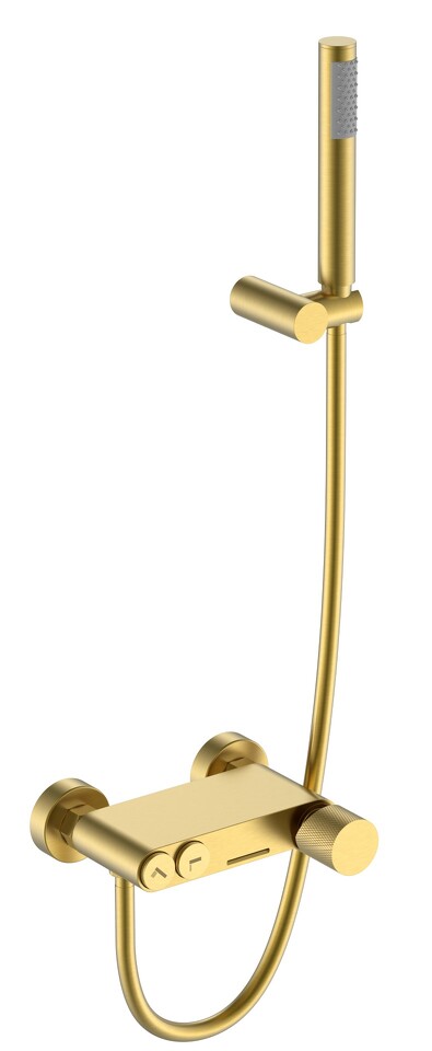 Фото №2  Boheme Смеситель STICK для ванны Mat Gold c ручкой TOUCH
