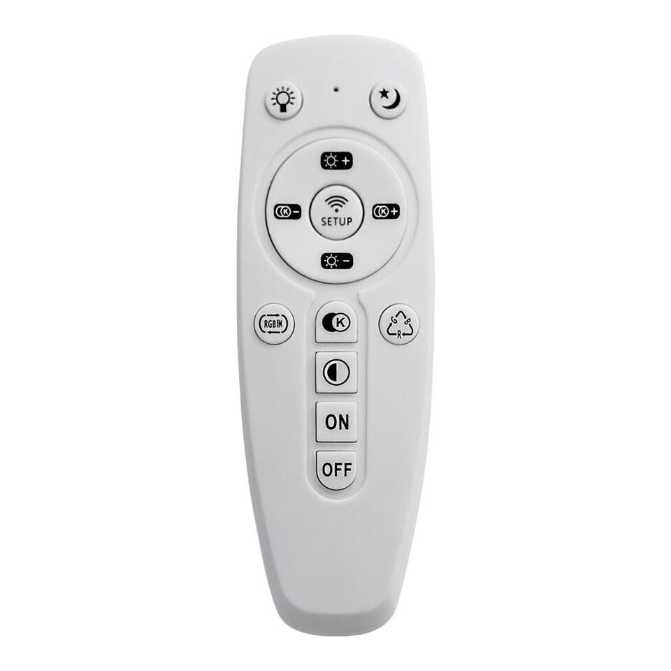 Фото №5  SONEX 3037/DL COLOR SN 000 Светильник пластик/белый/хром LED 48Вт 3000-6500K D380 IP43 пульт ДУ/RGB/LampSmart COVA