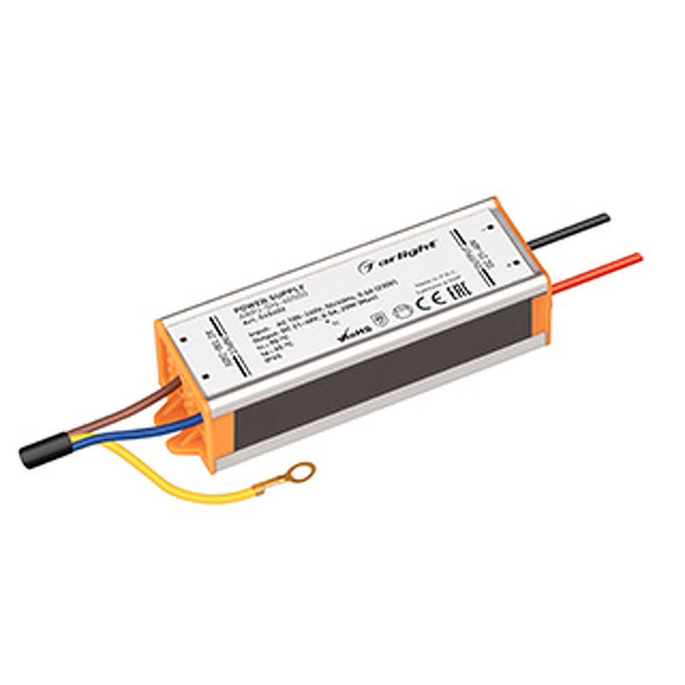 Фото №1  Arlight Блок питания ARPJ-SN-40500 (20W, 21-40V, 500mA) ( IP65 Металл, 3 года)