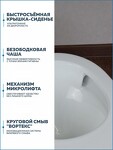 Превью фото №27  Унитаз Teymi Унитаз подвесной Lina VORTEX безободковый, сиденье Дюропласт микролифт T40110