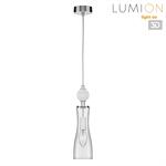 Превью фото №1  Подвесной светильник LUMION 8268/1A NEOCLASSI LN26 160 хром/белый/прозрачный,  металл/керамика/стекло Подвес Е14 1*40W 220V EMILY