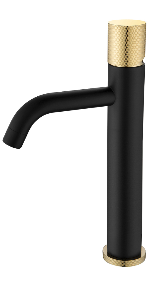 Фото №2  Boheme Смеситель STICK для умыв. выс. BLACK TOUCH GOLD_Комплект