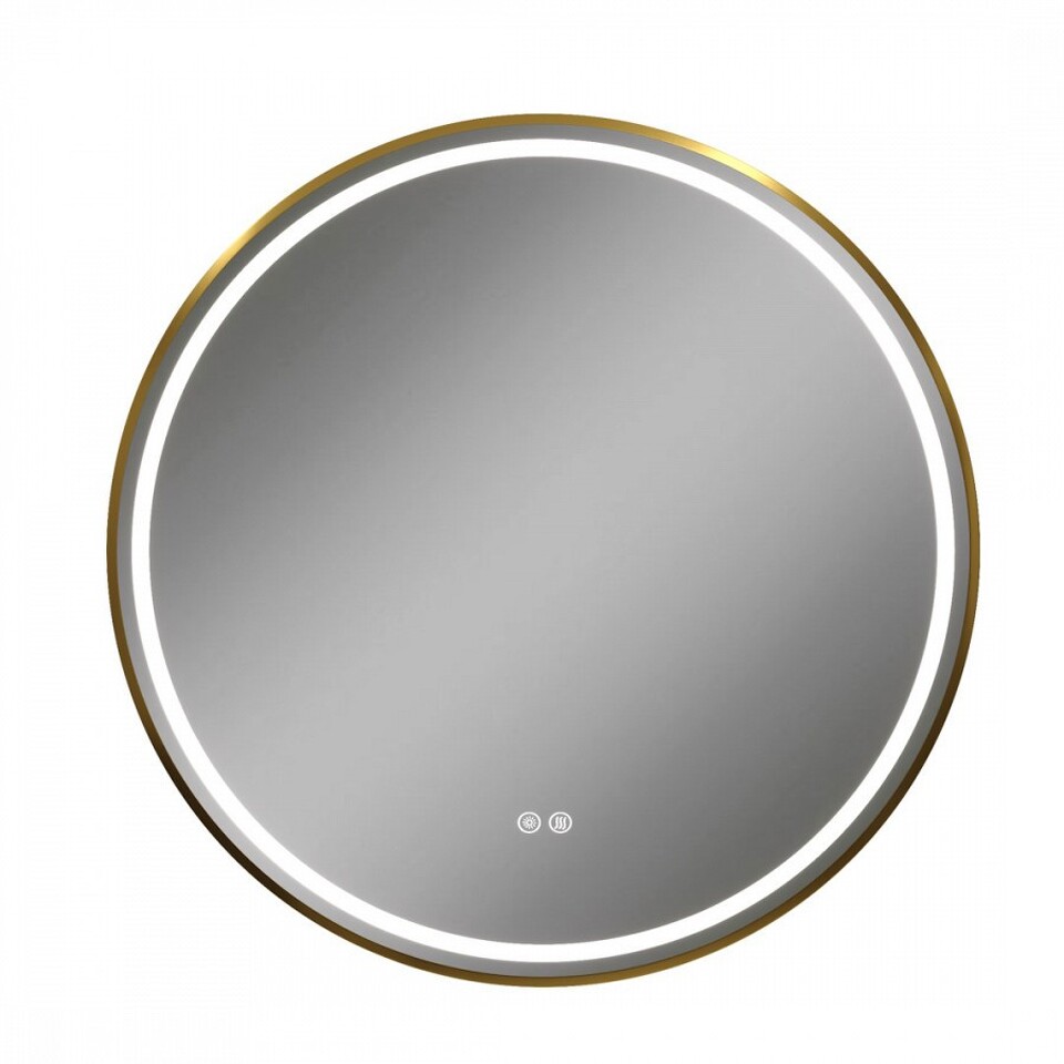 Фото №32  Watersense Зеркало Lina Supernova Gold D80, LED подсветка, сенсор, антипар T20123